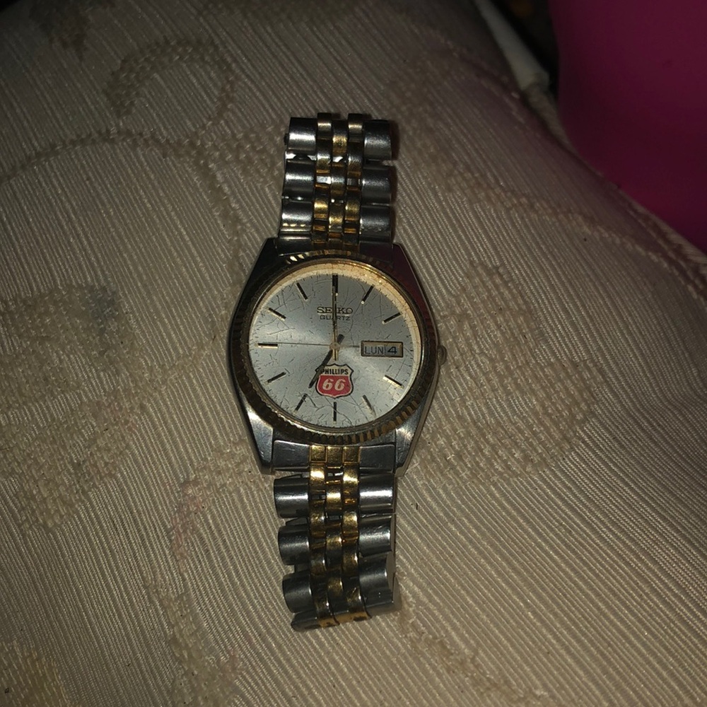 Rare vintage Phillips 66 watch by Seiko